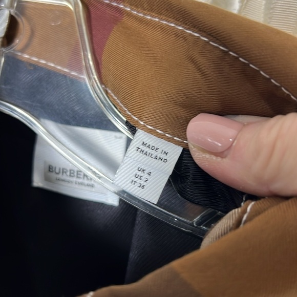Authentic Burberry Nova Check Wrap Shift Dress Size US2 - Picture 14 of 16